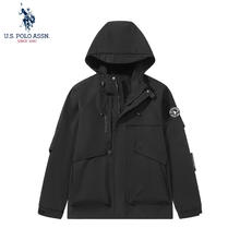U.S. POLO ASSN. 美国马球协会 冲锋衣保罗秋冬季户外运动夹克 高级黑 单冲 三合一 多款可选