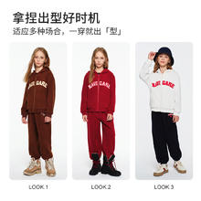 navigare 纳维凯尔 女童加绒卫衣卫裤套装