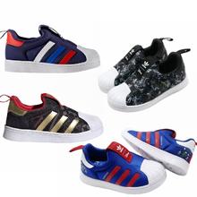 adidas 阿迪达斯 三叶草 儿童一脚蹬软底贝壳鞋 BA8043 GX6337 FW1989 1990