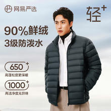 限移动端、京东百亿补贴：网易严选 90鸭绒立领保暖轻薄羽绒服 男女同款（多款式可选）