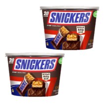 再降价：士力架 花生夹心巧克力 800g 400g*2桶39.24元(需领券)