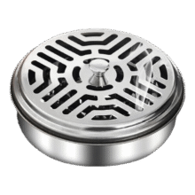 不锈钢蚊香支架蚊香盒托盘接灰盘防烫户外蚊香盘便携式 2个加深带盖【蚊香盘】1.46元(需领券)