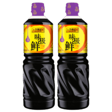 限地区：李锦记 X PLUS会员联名款 味极鲜1.2kg*2【特级】0添加防腐剂9.9元(需领券、返10元超市卡后)