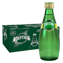 今日必买：巴黎水 perrier 充气天然矿泉水 原味 330ml*24瓶