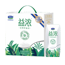 君乐宝 益浓风味 利乐钻 酸奶 含膳食纤维 12盒 200g