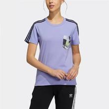 adidas 阿迪达斯 三叶草 女士运动T恤 HA1493