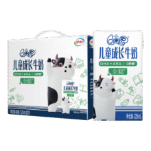 QQ星伊利儿童成长牛奶全聪型125ml*20盒/箱 DHA+ARA