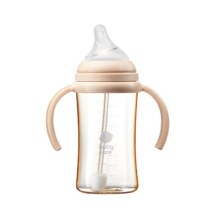 babycare 防胀气奶瓶ppsu歪头宝宝婴儿新生把手防呛水杯仿母乳111.09元