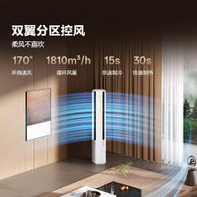 京东PLUS、国家补贴：海信 Hisense 新风空调X5 3匹 AI洁净新风 语音智控 超一级能效 立式空调柜机KFR-72LW/X5E1-1 大3匹 大新风量
