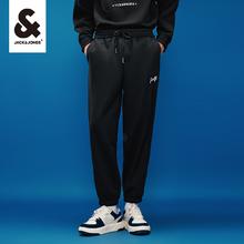 JACK&JONES 杰克琼斯 秋冬季男士休闲百搭卫裤 黑色