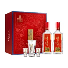 泸州老窖特曲老字号花开富贵礼盒52度500ml*2瓶浓香型中秋送礼 特曲花开富贵礼盒