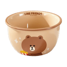 满朝佳布朗熊陶瓷碗套装饭碗卡通可爱生日礼物礼盒早餐大号酸奶沙拉碗 4.5英寸碗四件套 【礼盒装】47.9元 (券后省0.8)