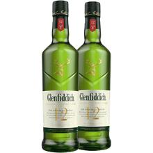 今日必买：格兰菲迪 12年 单一麦芽苏格兰威士忌 700ml*2瓶（赠:高脚品鉴杯*2+冰球模*2+礼袋）