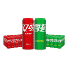 可口可乐（Coca-Cola）经典汽水碳酸饮料330ml*24罐多件装有糖/无糖可选 新老包装随机 可乐24罐+雪碧24罐（热销）171.8元 (每满199减72,券后省30,月销1000+)