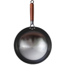 移动端、京东百亿补贴：京严选 铁锅圆底炒锅章丘老式无涂层精铁不粘炒菜锅家用煎锅燃气 带盖 34cm53.29元