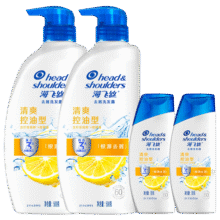 海飞丝去屑洗发水男女士清爽去油500g*2+80g*2洗头膏控油套装刘宇宁同款69.9元 (月销1w+)