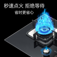 创维（Skyworth）燃气灶煤气灶双灶家用5.0kW液化气嵌入式台式双灶具 猛火大火力玻璃面板煤气炉国家补贴Z50BS-1S液