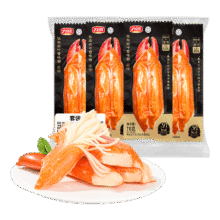 力诚 蟹柳原味 70克蟹棒*4支 280g袋装 即食零食11.43元