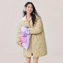 88VIP会员：雪中飞 2025春秋女士中长款轻薄圆领羽绒服休闲基础百搭纯色券后117.25元