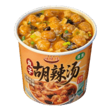 再降价：河南丸子胡辣汤桶装特产美食汤鲜麻香冲泡方便速食代餐夜宵 丸子胡辣汤77g*2桶