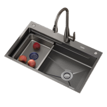 海尔水槽大单槽 洗菜盆一体盆单槽 厨房304不锈钢水槽纳米洗碗槽978.8元 (券后省0.98)