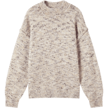 对白 2025冬装超好看慵懒彩点套头女式毛衣含绵羊毛软糯休闲针织衫87元（超V会员价，有首单礼金，价格更低）