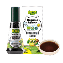 碧欧奇有机松茸酱油100ml 儿童宝宝调味减盐减钠酱油无添加送婴儿辅食谱27.8元 (满2件9折,月销3w+)