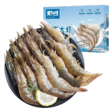 9日20点:美加佳 国产白虾1.5kg 规格40/50 单冻大虾