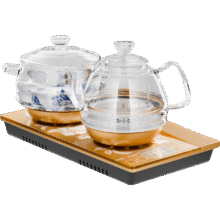 双11：KAMJOVE 金灶 涌泉式茶具套装 电水壶 0.8L H9113.8元包邮(需领券)