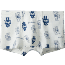 有棵树儿童内裤男童四角短裤棉裆平角裤小中大童宝宝内裤男女孩 （男）白+机器人+机器王国 3条 110 （90-105cm 25-30斤）53.9元 (券后省0.9)