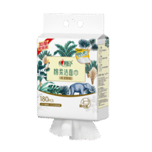 心相印洗脸巾棉柔系列180片 一次性悬挂式擦脸巾壁挂式挂抽干湿两用