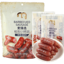 麦臻选【麦德龙超市】秘制小烤肠400g袋装独立装便携户外猪肉零食香肠150元（合50元/件）