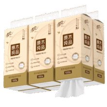 清风悬挂式抽纸餐巾纸1000张*6提袋装【临期清仓】22.9元