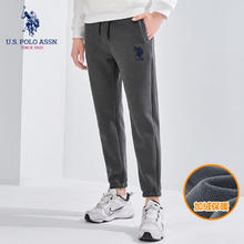 U.S. POLO ASSN. 美国马球协会 凑单漏洞价！U.S. POLO ASSN.保罗卫裤男秋冬季休闲百搭运动裤男舒适长裤保暖裤子。70.1元