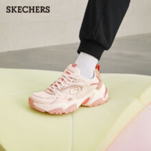 斯凯奇（Skechers）机甲鞋二代休闲运动鞋女士老爹鞋缓震复古女鞋149916 女款/粉色/279元(需领券)