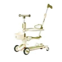 88VIP：BG-BABYGO 儿童滑板车1-小孩宝宝踏板平衡车多功能滑滑溜溜车 山岚绿159.89元