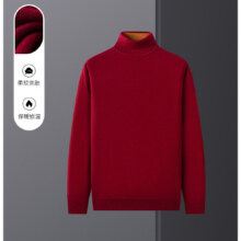 男羊毛衫100%羊毛基础课保暖纯色两翻领长袖秋冬新款毛衣109元（超V会员价，有首单礼金，价格更低）