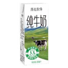 plus会员、再降价:新希望 原态牧场 纯牛奶 3.3g蛋白质 盒装 200ml *24盒