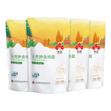 鲁晶 天然钾食用盐无碘盐未加碘立袋 炒菜 煲汤凉拌400g/袋 天然钾（未加碘）400g*2袋0.88元(合0.44元/包)