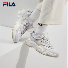FILA 斐乐 女鞋老爹鞋猫爪鞋5代复古运动鞋女2024春季休闲鞋 丁香灰紫/藕灰-LV 36.5码