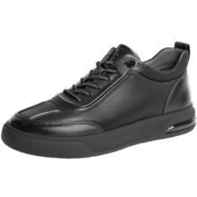 百丽轻便套脚休闲鞋男冬季舒适牛皮运动板鞋8MT01DM4 黑色-单里 38 (240mm)664元 (券后省60)