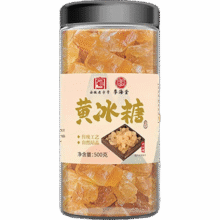 正宗老冰糖无添加  黄冰糖500g*1瓶