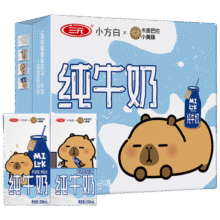 三元 小方白全脂 利乐砖 纯牛奶 3.2g蛋白质 200ml 24盒