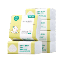 再降价、plus会员: Purcotton/全棉时代 纯棉 婴儿棉柔巾 80抽 6包79.62元(26.54元/件6包)+24元返卡