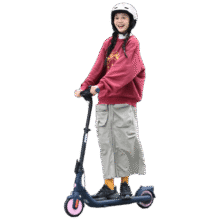 百亿补贴：九号（Ninebot）电动滑板车成年人C2Pro蓝粉电动车女士两轮折叠便携式代步滑板车儿童高度可调989.1元