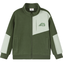 安踏 立领防风针织外套男童外套春秋装女童运动上衣中大童外套安踏童装77元（超V会员价，有首单礼金，价格更低）