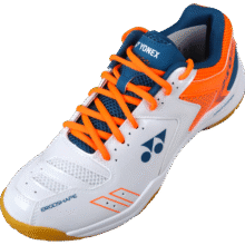 YONEX尤尼克斯男女同款羽毛球鞋 yy动力垫 轻量耐磨 防滑透气 SHB210CR 白橙  36 (225mm)