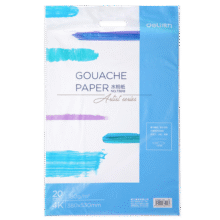 得力（deli）4K水粉纸20张加厚180g美术绘画专用画画纸涂画填色美术颜料绘画纸73618双十一14元 (送赠品,券后省0.9)