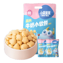 小鹿蓝蓝高钙牛奶小软饼量贩大包装宝宝饼干 【量贩1袋】33包高钙小软饼