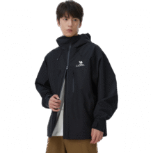 骆驼（CAMEL）户外冲锋衣硬壳全压胶单层轻量防风防暴雨登山服 1187  2XL370元 (券后省40)
